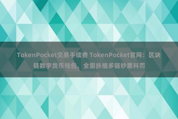 TokenPocket交易手续费 TokenPocket官网：区块链数字货币钱包，全面扶植多链钞票科罚